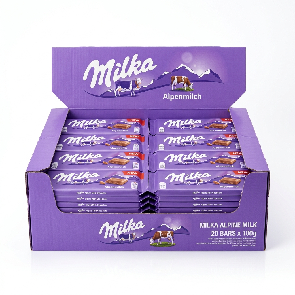 Milka Alpine Milk Chocolate Bar 100g